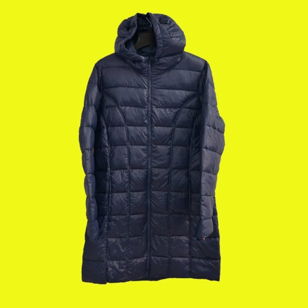 Ladies' 3/4 Length Puffer Jacket in Blue Aventure - Picture 6 of 8